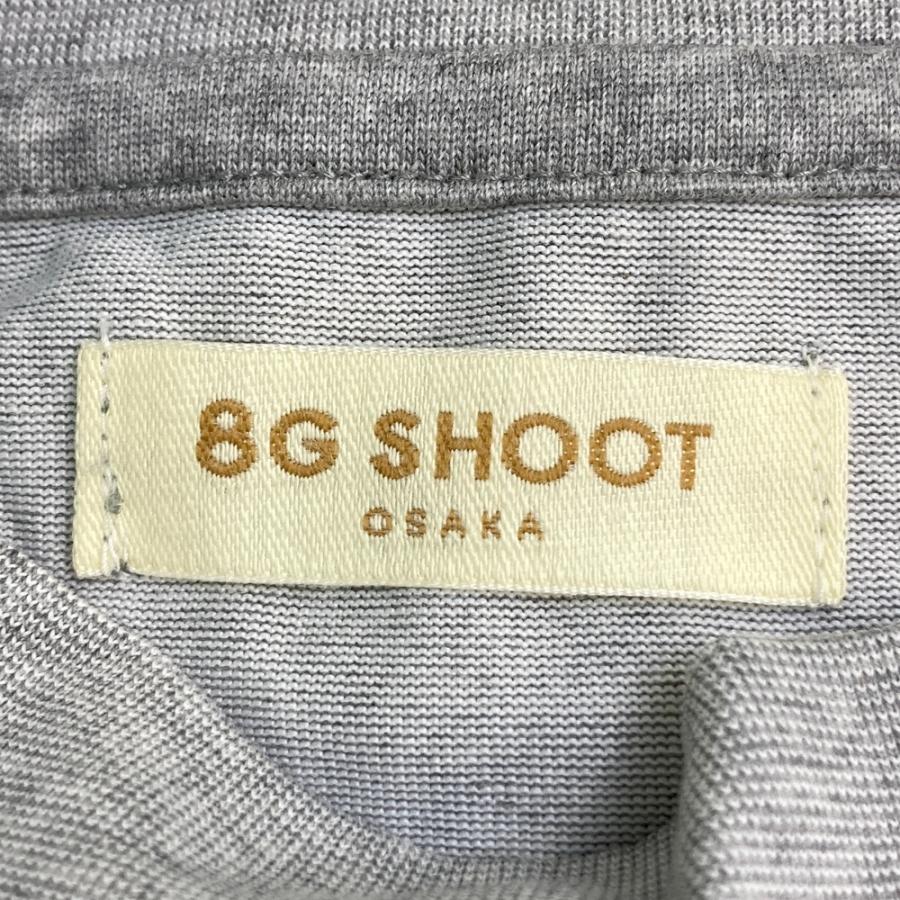 半袖モックネックシャツ グレー　8GSHOOT　エイジシュート 8G SHOOT エイジシュート 2025年モデル モックネック半袖Tシャツ