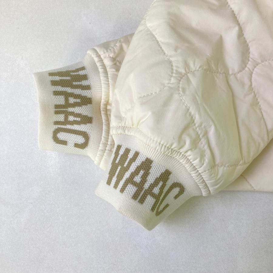 WAAC レディース ジャケット ホワイト WAAC ワック 2023年モデル キルティング 中綿 ジップジャケット