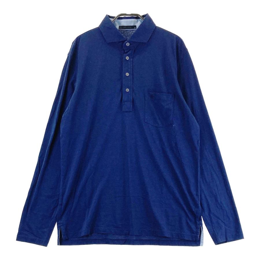 GREYSON グレイソン 長袖ポロシャツ ネイビー系 M ゴルフウェア メンズ