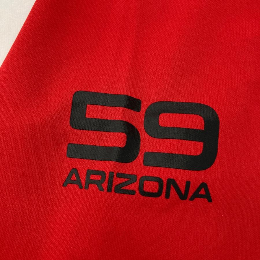 PING ピン モックネック半袖Tシャツ レッド系 L ゴルフウェア メンズ