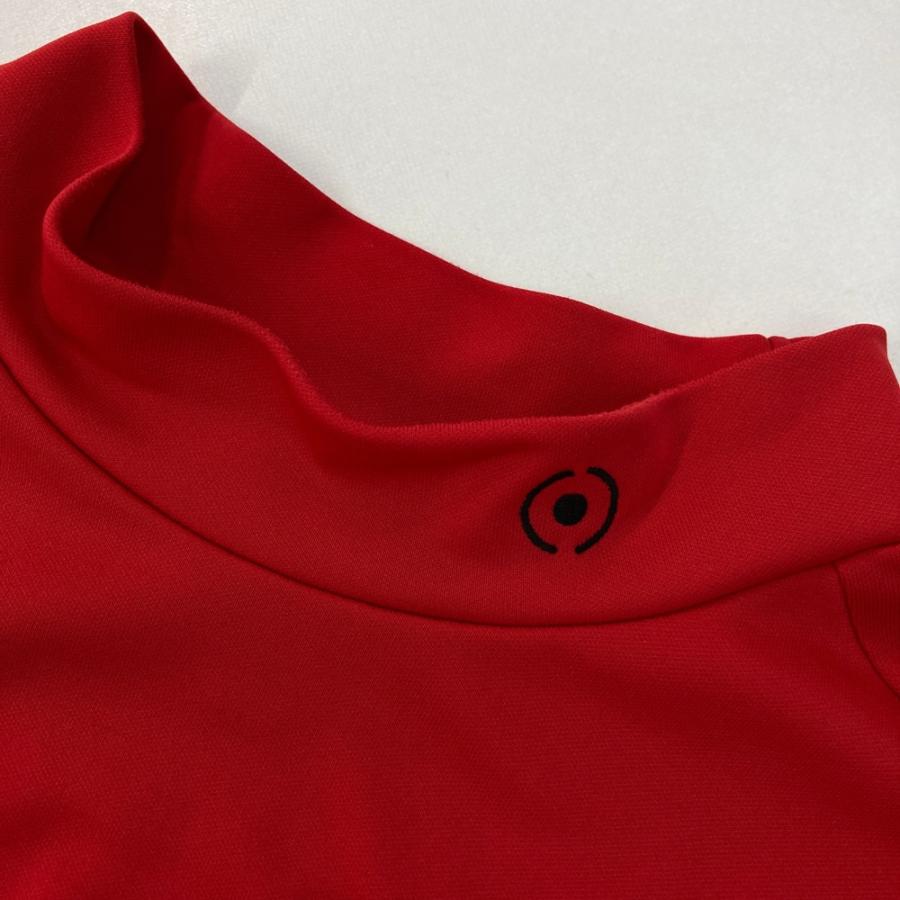 PING ピン モックネック半袖Tシャツ レッド系 L ゴルフウェア メンズ