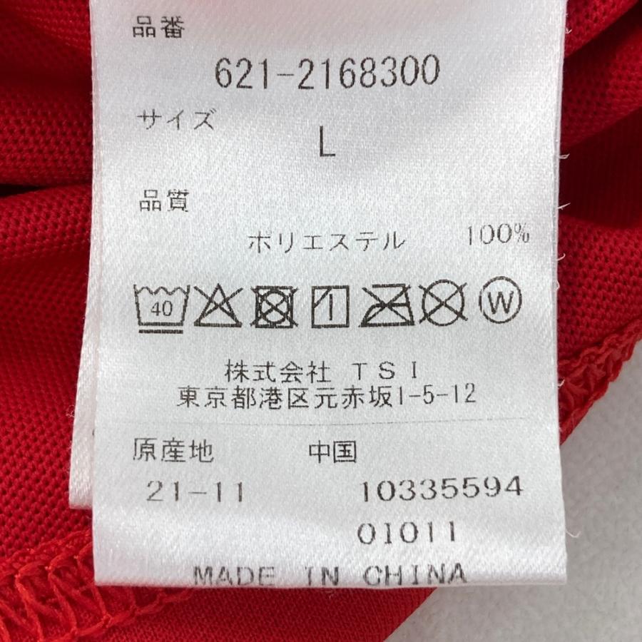 PING ピン モックネック半袖Tシャツ レッド系 L ゴルフウェア メンズ