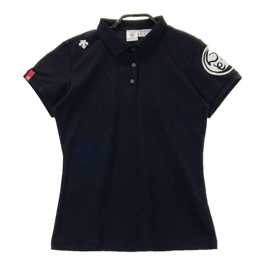 【入手困難】デサントゴルフ ハイゲージ 切替 ストレッチ ポロシャツ M 黒 デサントゴルフポロシャツM 入手困難】デサントゴルフ ハイゲージ 切替