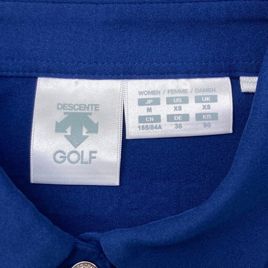 DESCENTE GOLF デサントゴルフ ノースリーブポロシャツ ストライプ柄