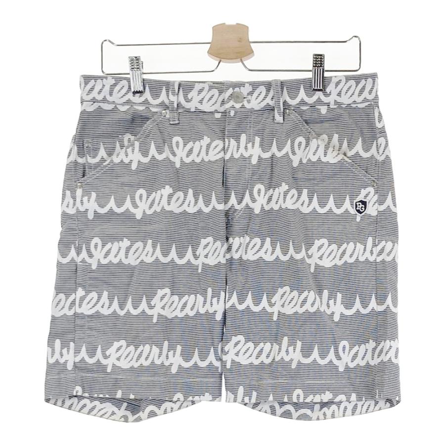 パーリーゲイツ☆総ロゴパンツ☆4 美品】パーリーゲイツ ロゴ総柄ハーフ