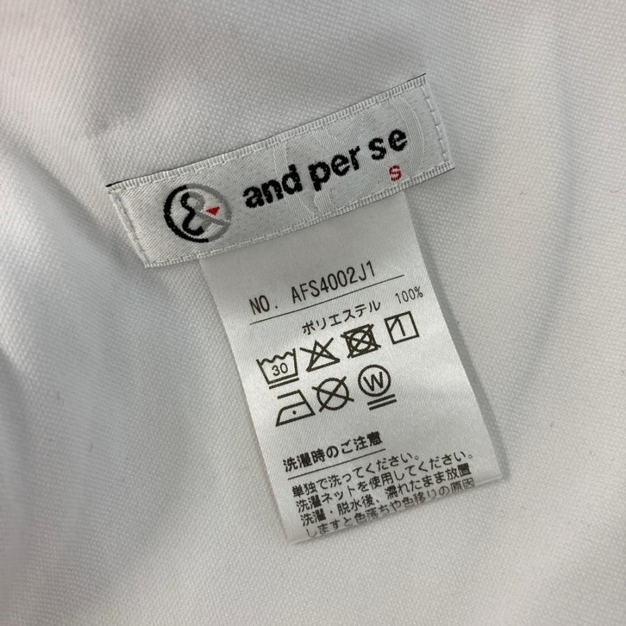 AND PER SE アンパスィ スカート ホワイト系 S ゴルフウェア