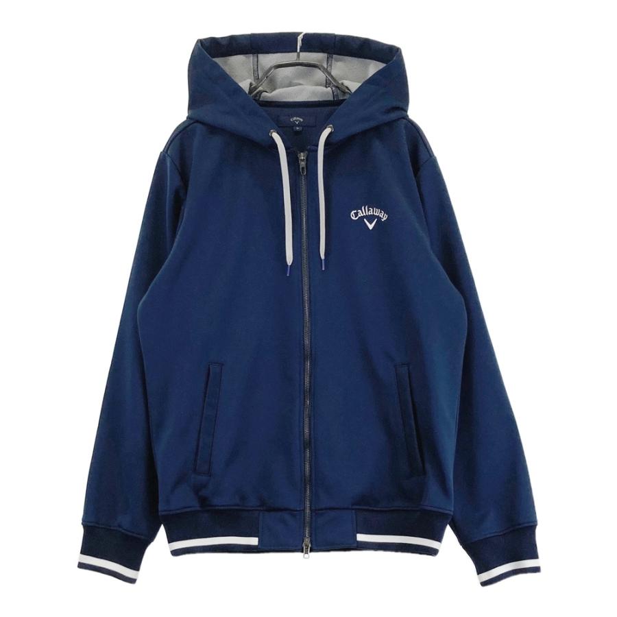 キャロウェイ　パーカー　ネイビー CALLAWAY キャロウェイ 裏起毛 ジップパーカー ネイビー系 M ゴルフ