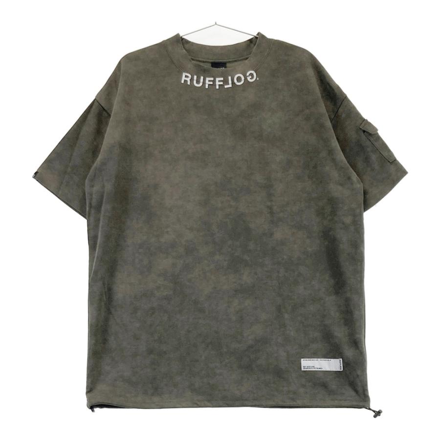 未使用　ラフロッグ　モックネック　ティー　 RUFFLOG RUFFLOG ラフロッグ モックネック 半袖Tシャツ ブラック系 L ゴルフ