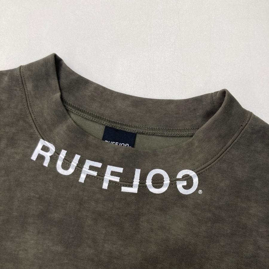 美品】RUFFLOG ラフロッグ 半袖モックネックTシャツ グレー系 XL