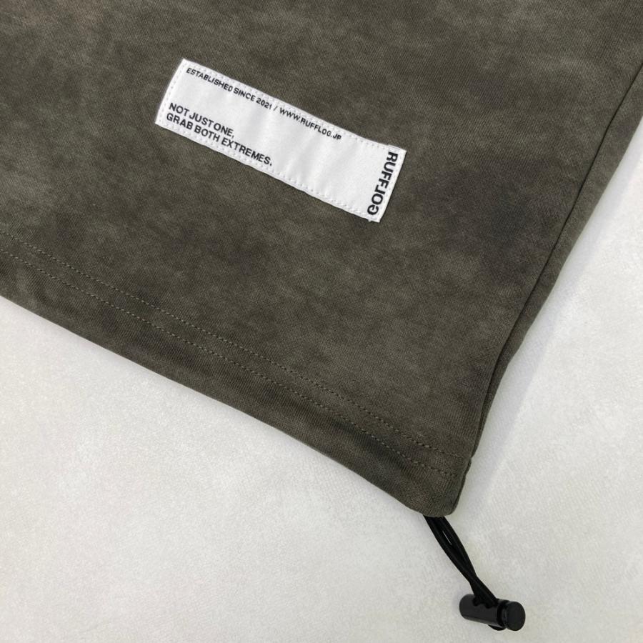 美品】RUFFLOG ラフロッグ 半袖モックネックTシャツ グレー系 XL