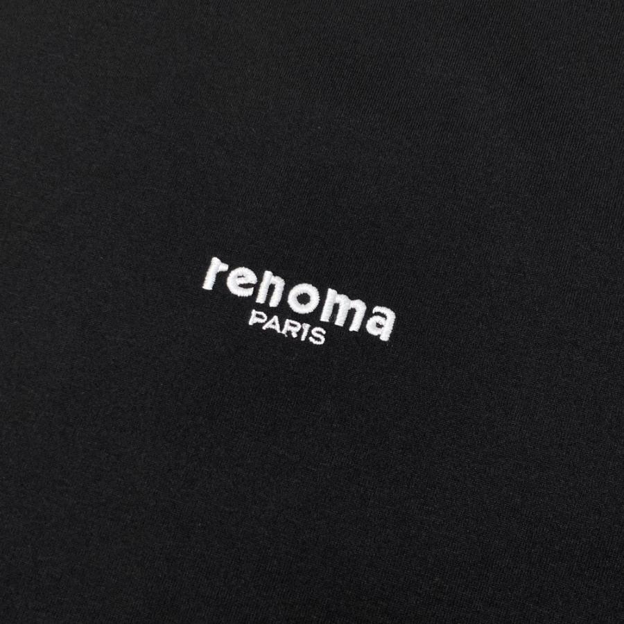 RENOMA GOLF レノマゴルフ 半袖モックネックTシャツ ブラック系 XL