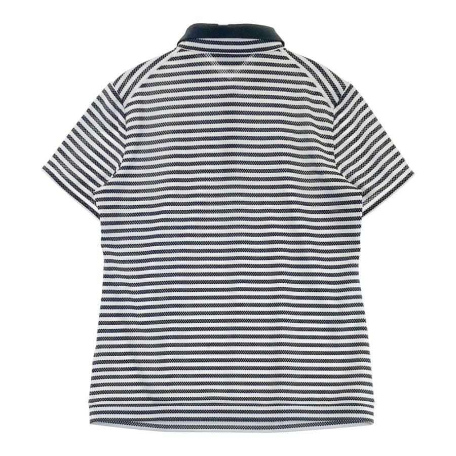 LANVIN SPORT ランバン スポール 半袖ポロシャツ ボーダー柄 グレー系