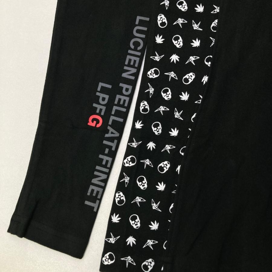 1PIU1UGUALE3 GOLF ×lucien pellat-finet GRT163 起毛 ハイネック 長袖Tシャツ  ブラック系 3 ゴルフウェア レディース_3