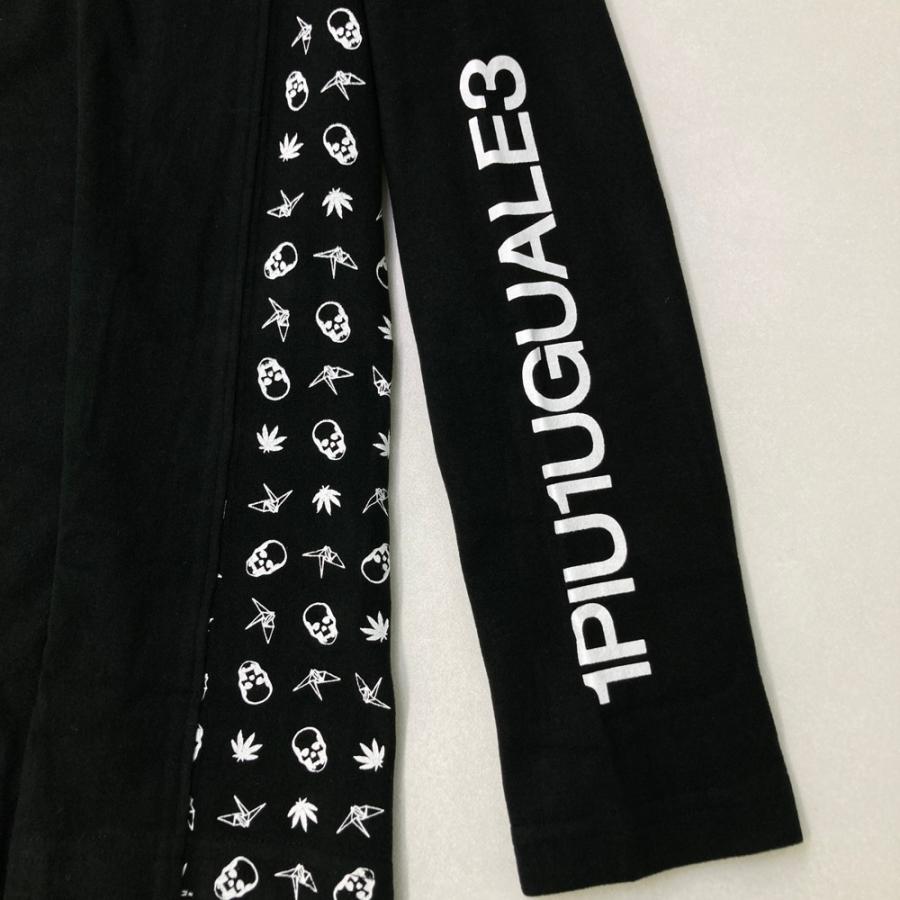 1PIU1UGUALE3 GOLF ×lucien pellat-finet GRT163 起毛 ハイネック 長袖Tシャツ  ブラック系 3 ゴルフウェア レディース_4