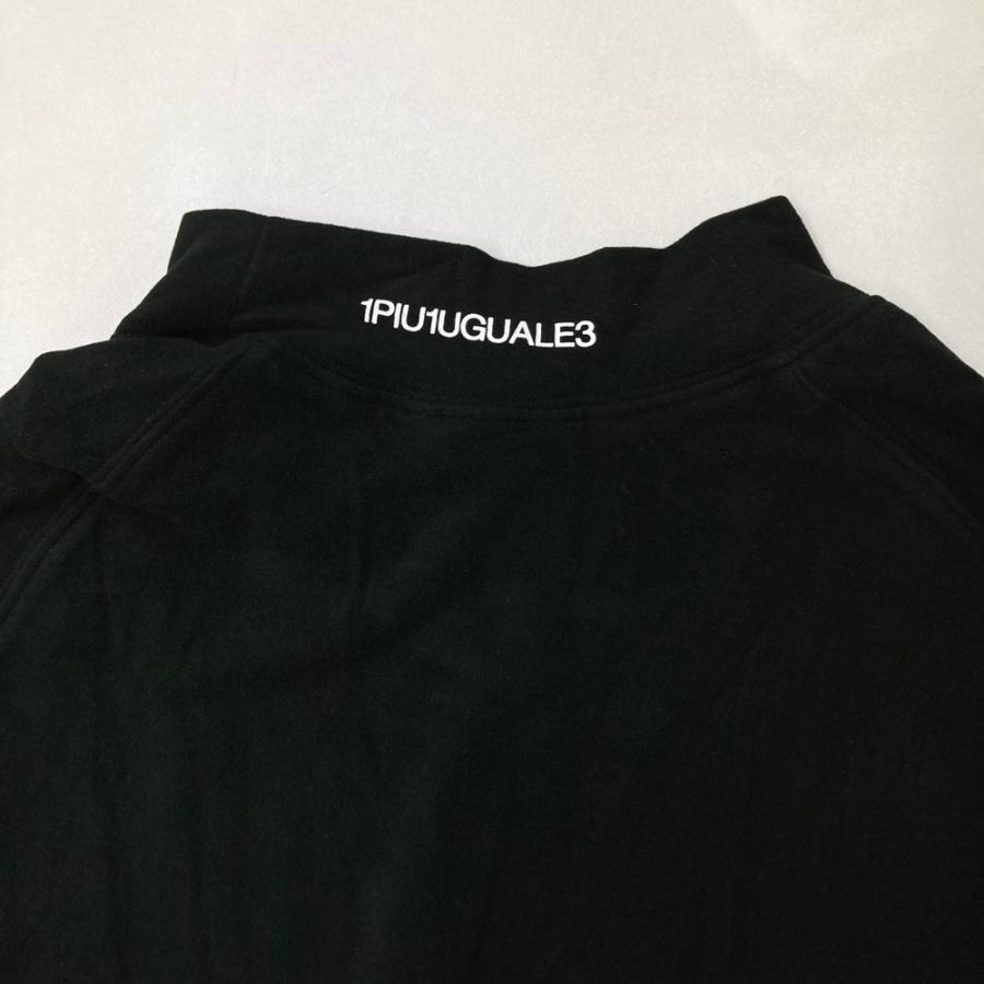 1PIU1UGUALE3 GOLF ×lucien pellat-finet GRT163 起毛 ハイネック 長袖Tシャツ  ブラック系 3 ゴルフウェア レディース_5
