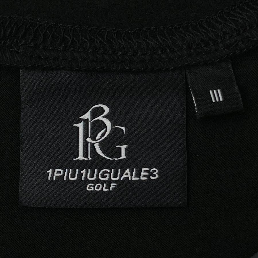 1PIU1UGUALE3 GOLF ×lucien pellat-finet GRT163 起毛 ハイネック 長袖Tシャツ  ブラック系 3 ゴルフウェア レディース_6