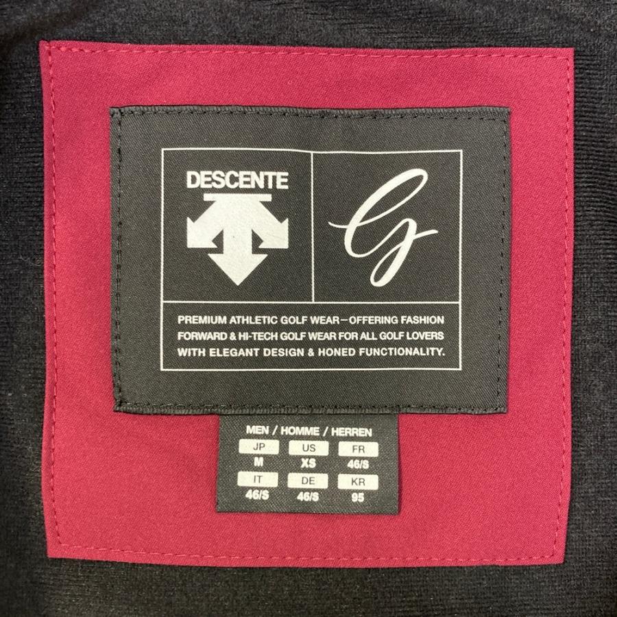 DESCENTE GOLF デサントゴルフ ジップ 中綿ベスト パープル系 M ゴルフ