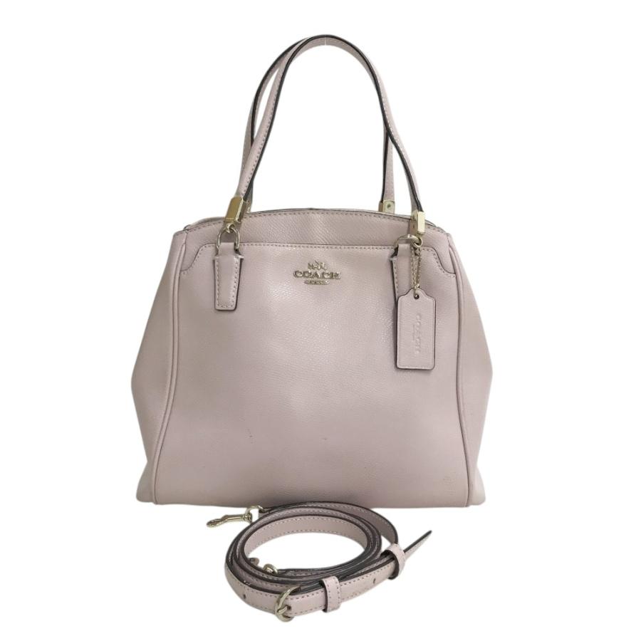 COACH コーチ M1492 F34663 2WAY レザー ハンドバッグ ピンク系