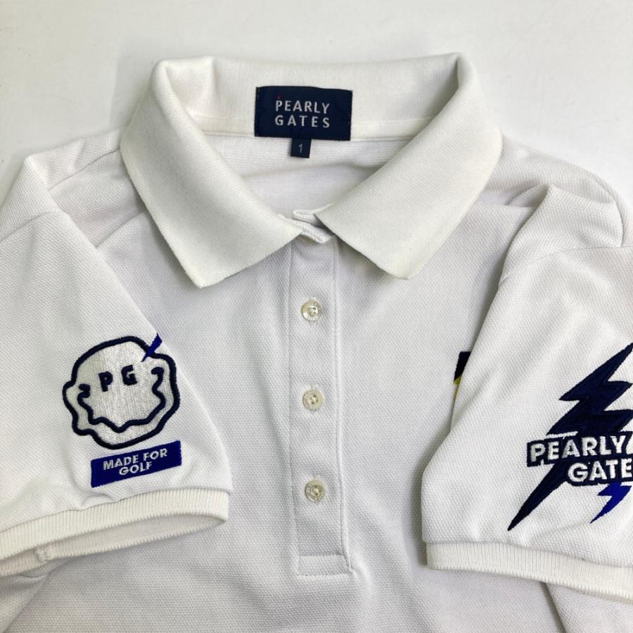 PEARLY GATES パーリーゲイツ 半袖ポロシャツ ホワイト系 1 ゴルフ