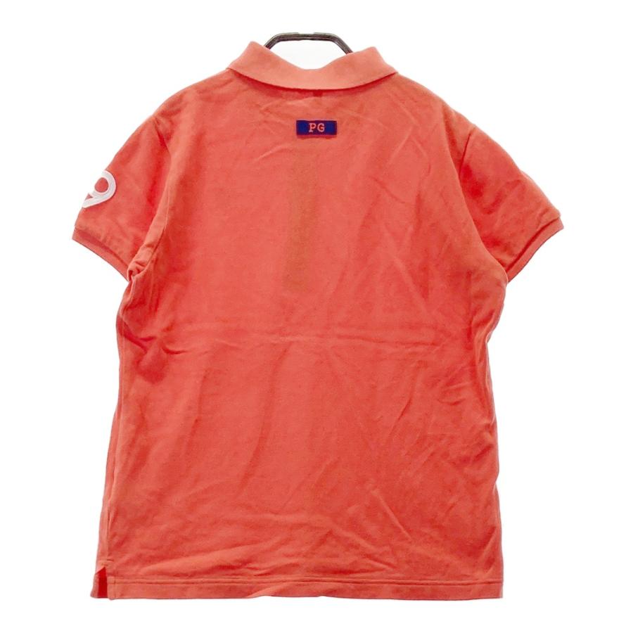ち*ぃ様 未使用品 PEARLY GATESパーリーゲイツ オレンジ ポロシャツ PG is PG ハイゲージストレッチBOXカノコ半袖ポロシャツ