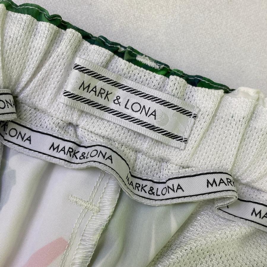 MARK&LONA（マークアンドロナ） ハーフパンツ ロゴ×ヤシの葉柄