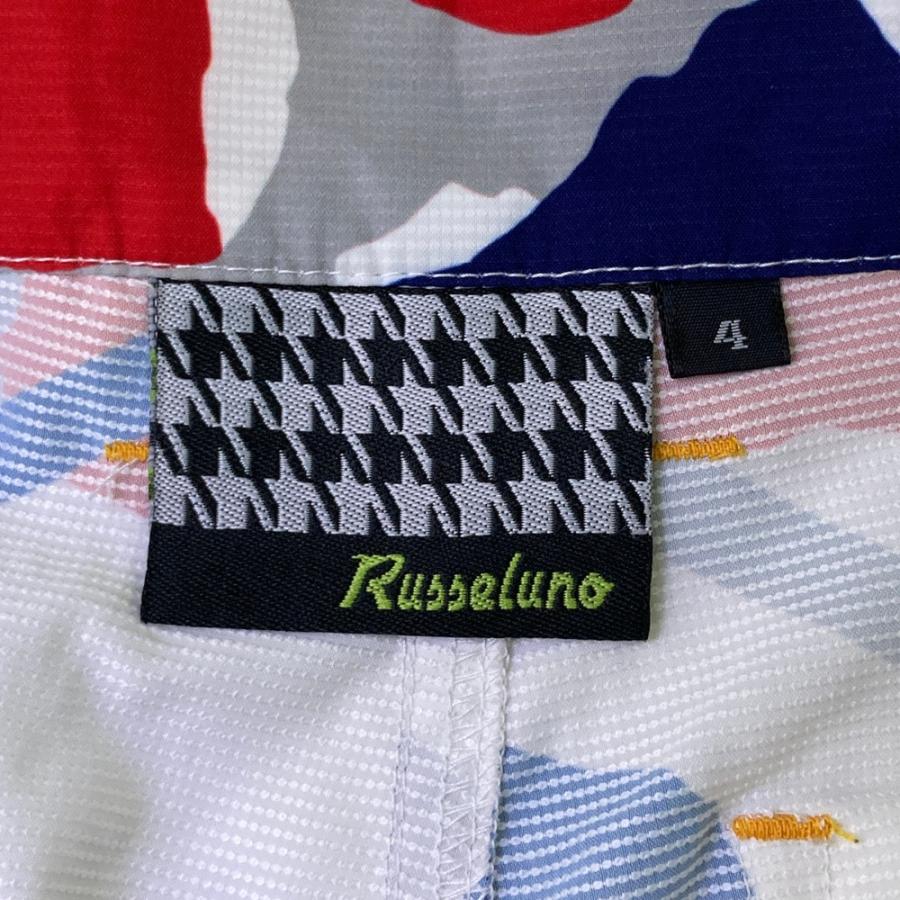 Russeluno（ラッセルノ） ; ハーフパンツ カモフラ柄 ホワイト系 4