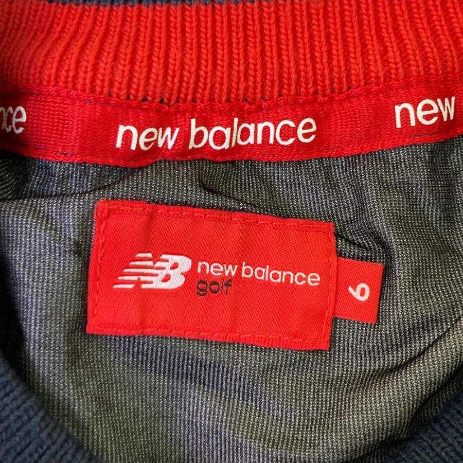 NEW BALANCE GOLF ニューバランス 裏地付 ニットセーター ネイビー系 6
