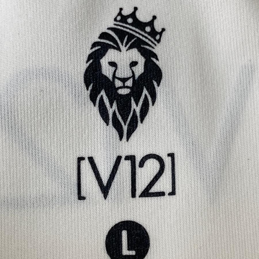 新品未使用　V12ヴィトゥエルヴ　ゴルフ　半袖ポロシャツ　M　ホワイト V12 ヴィトゥエルヴ 半袖ポロシャツ ホワイト系 L ゴルフウェア