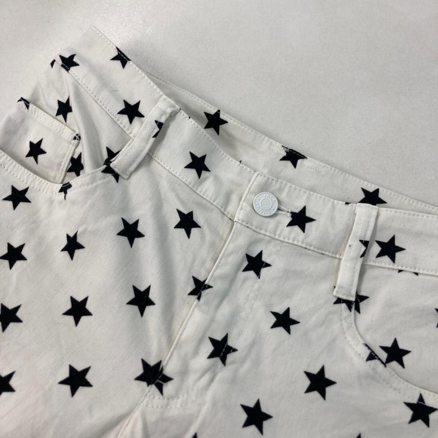 JACK BUNNY ジャックバニー ストレッチパンツ 星 総柄 ホワイト系 1 