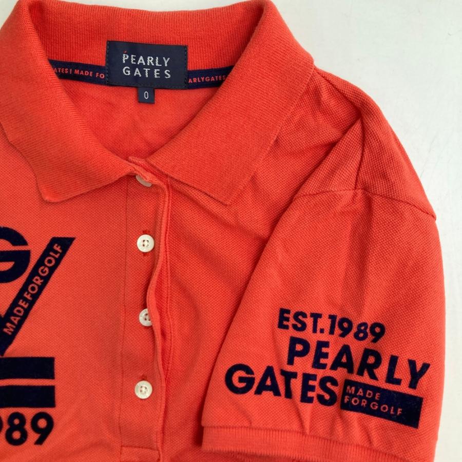 PEARLY GATES パーリーゲイツ 半袖ポロシャツ オレンジ系 0 ゴルフ