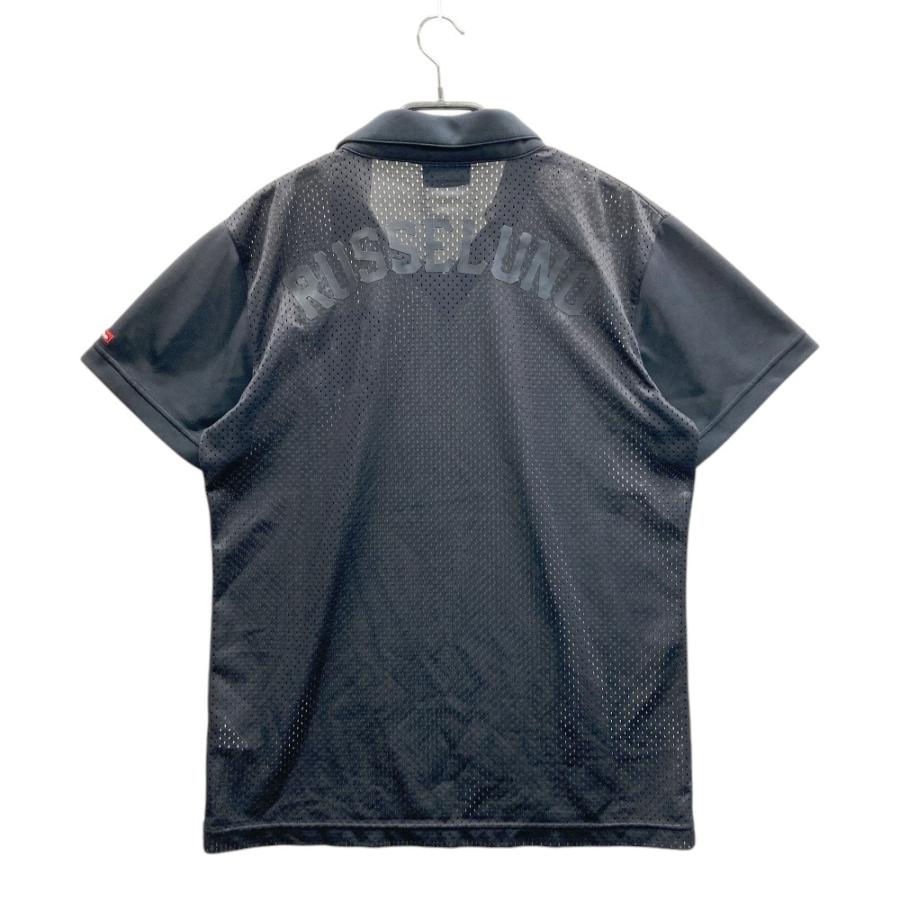 RUSSELUNO ラッセルノ 襟付き メッシュTシャツ ブラック系 5 ゴルフ