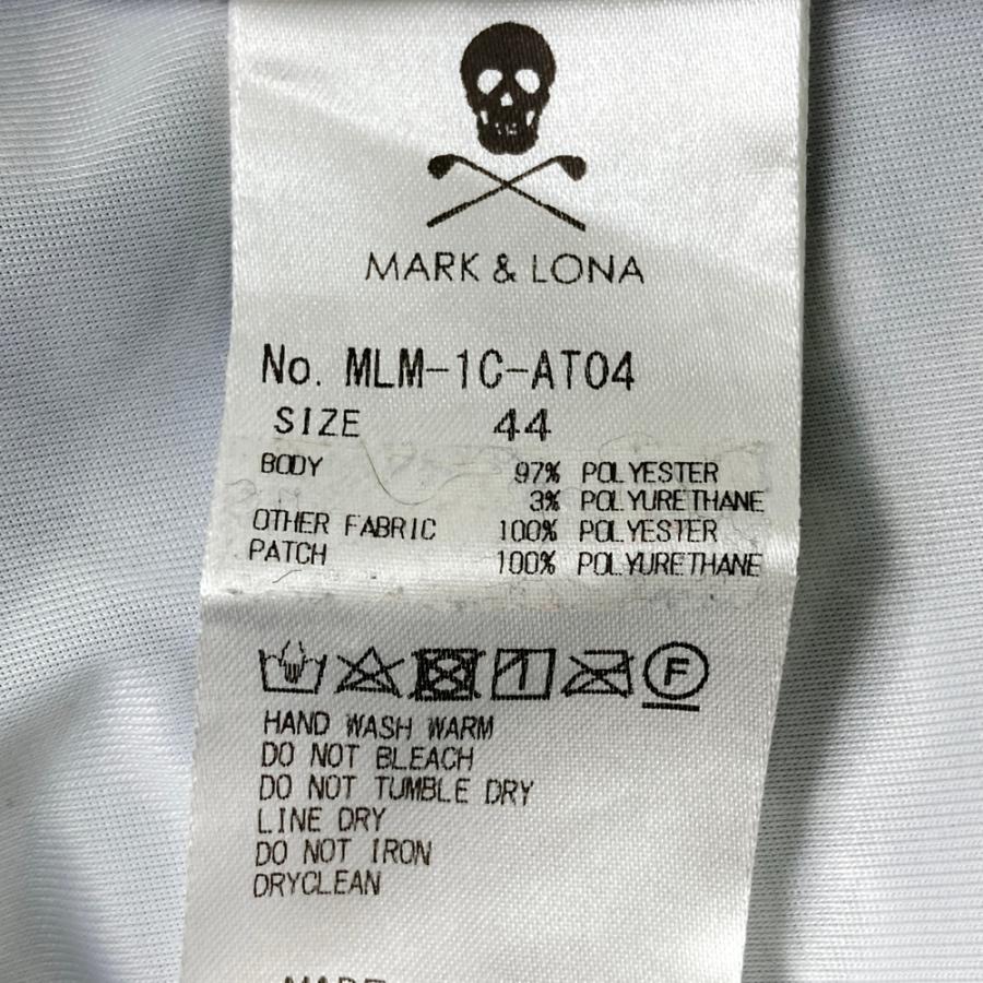 マークアンドロナ　白　伸びる　サイズ44 MARK&LONA マークアンドロナ ストレッチ ロングパンツ 総柄 ホワイト系