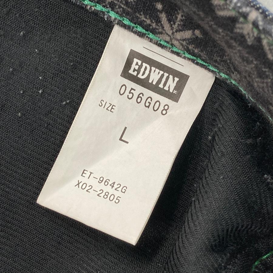 56design 56デザイン ×EDWIN 056G08 ライダースデニムパンツ ワイルドファイア ネイビー系 L バイクウェア メンズ