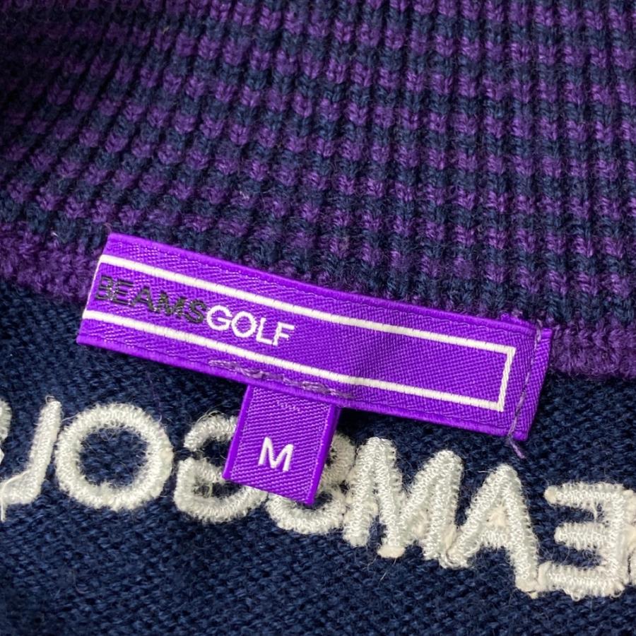 BEAMS ビームス ゴルフ golf ニットブルゾン チェック ジップアップ