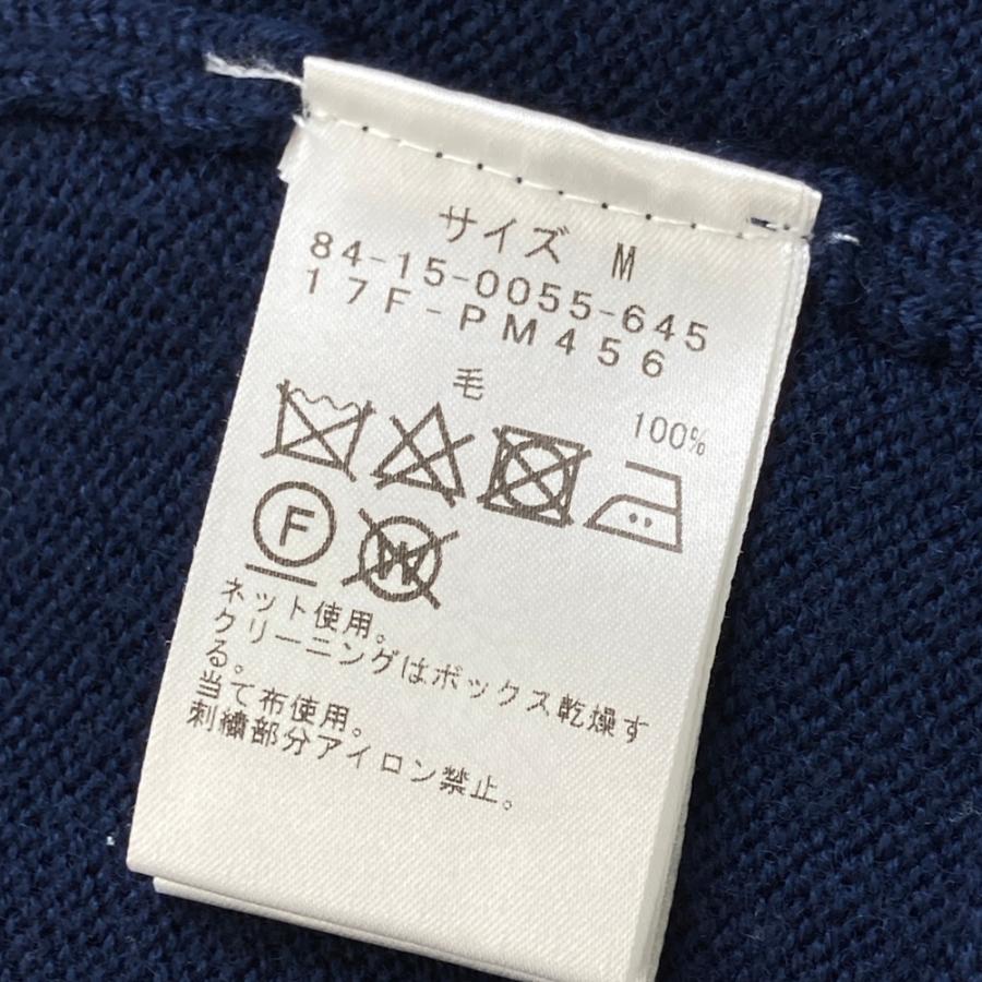 BEAMS GOLF ビームスゴルフ 長袖 ニット ジップジャケット ネイビー系