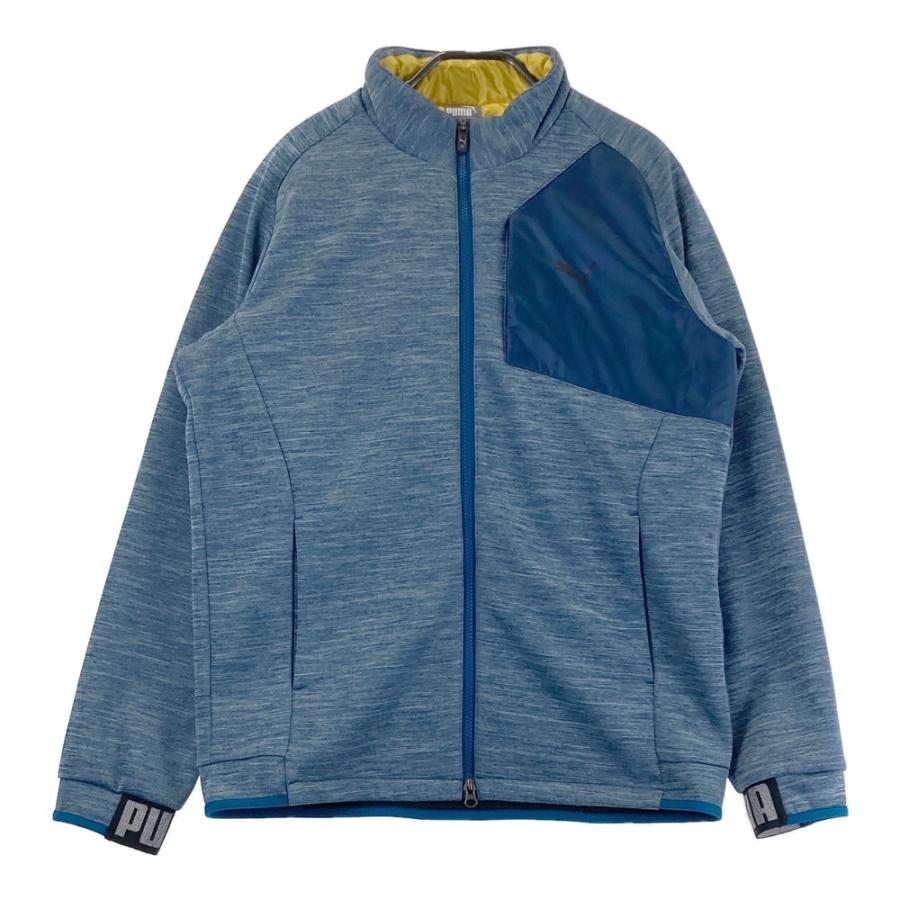 PUMA GOLF プーマゴルフ 中綿切替 裏フリースジップジャケット ブルー
