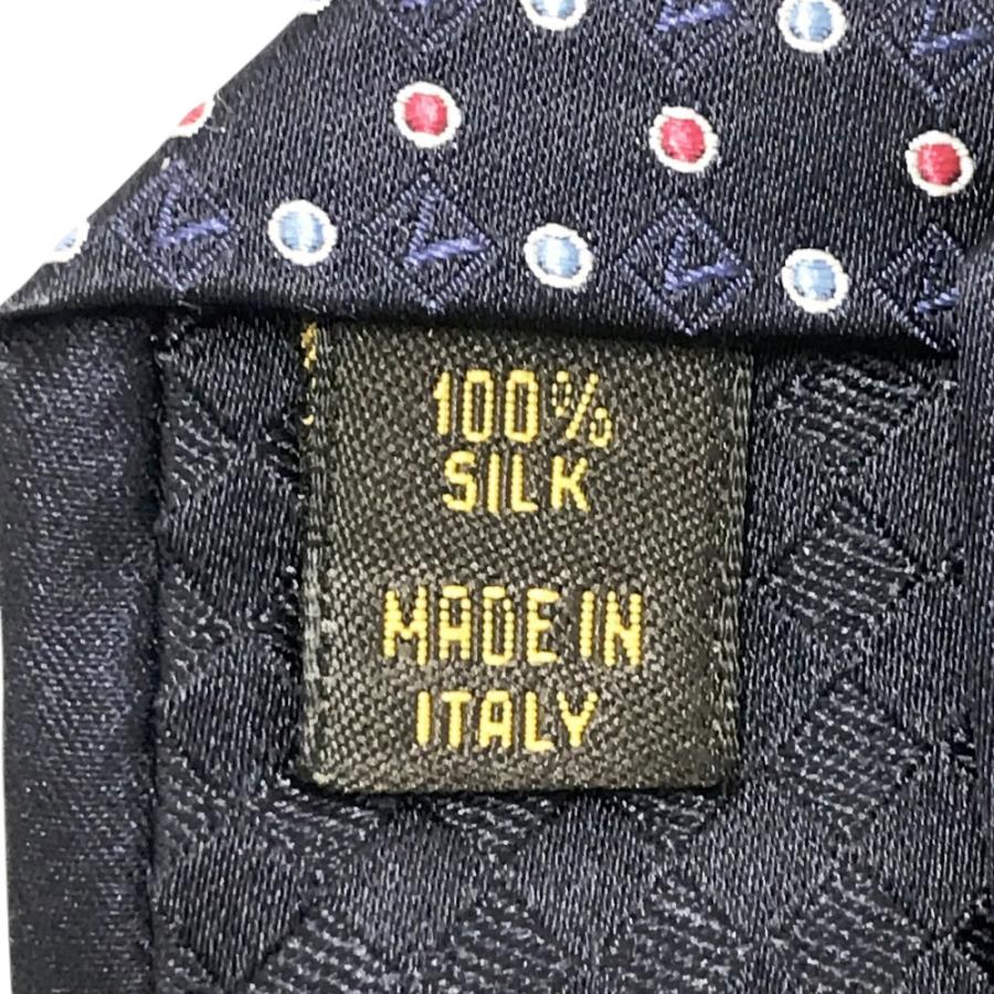 新品】LOUIS VUITTON ルイ ヴィトン ネクタイ シルク 総柄 ネイビー系