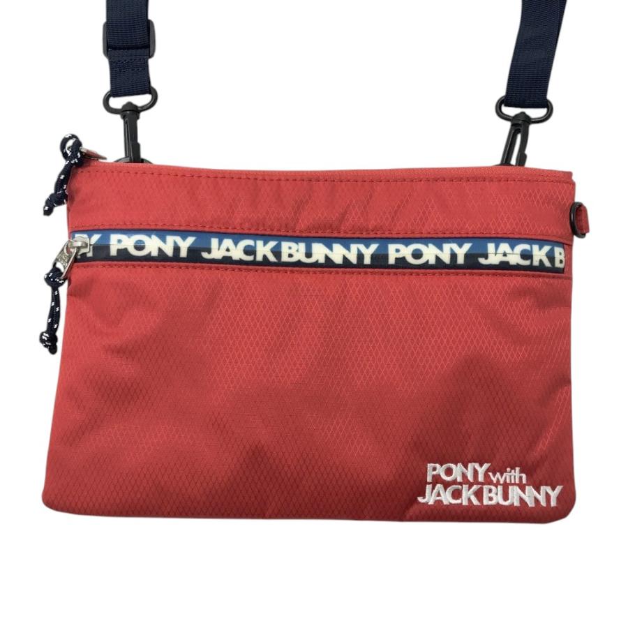 JACK BUNNY ジャックバニー 2WAY ショルダーバッグ PONY レッド系