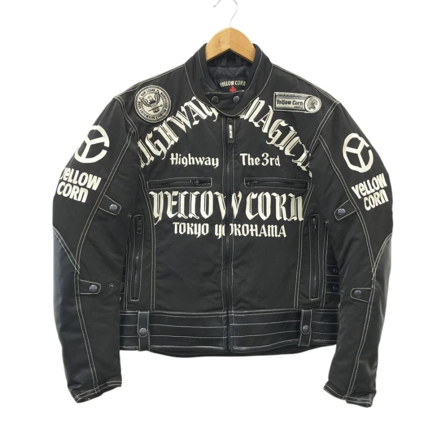 【最終値下げ】YELLOWCORN ブラックライダースジャケット(秋冬) YELLOW CORN イエローコーン YB-7311 ライディングジャケット ブラック