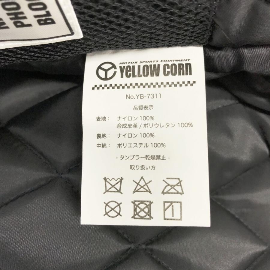 YELLOW CORN イエローコーン YB-7311 ライディングジャケット ブラック
