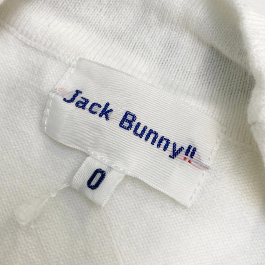 サイズ：0 JACK BUNNY ジャックバニー 2023年モデル ハイネック ニットセーター  ホワイト系 [240101543076] ゴルフウェア レディース ストスト 新品】JACK BUNNY ジャックバニー 2023年モデル ハイネック ニット