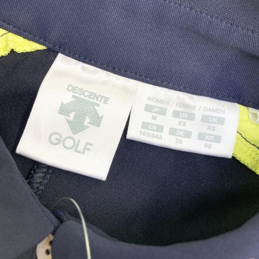 DESCENTE GOLF デサントゴルフ 半袖ポロシャツ ネイビー系 M ゴルフ