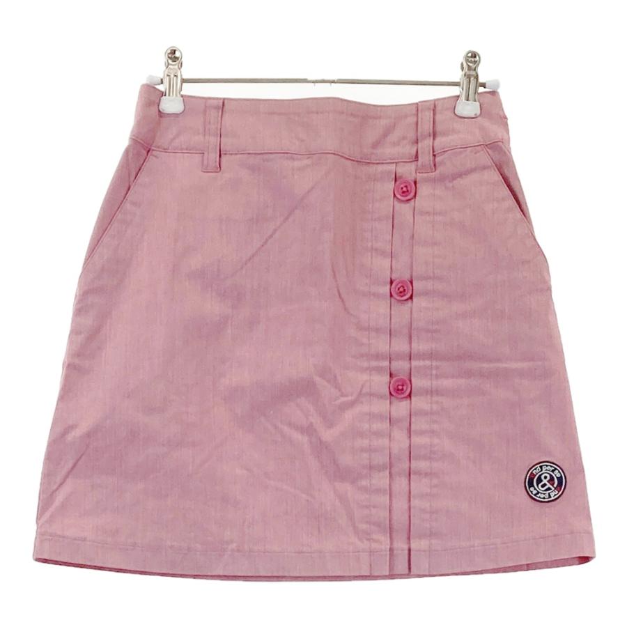 and per se ピンク スカート M AND PER SE アンパスィ ストレッチスカート シャンブレー ピンク系 S