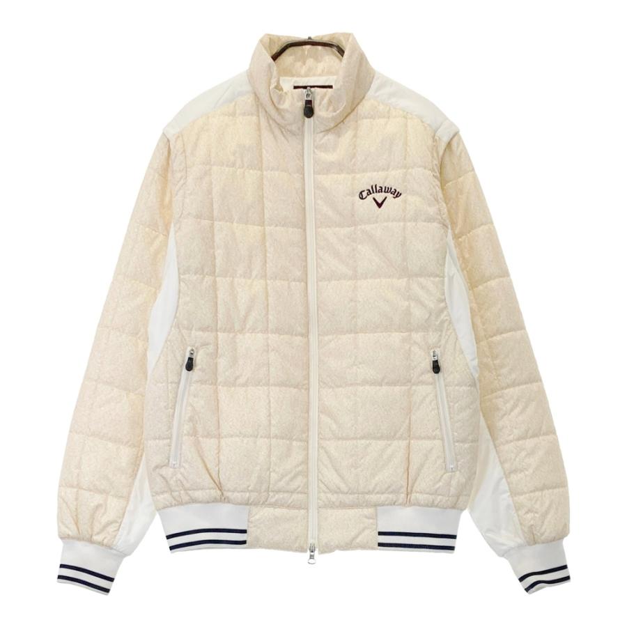 『美品』キャロウェイ　ゴルフジャケット 2way Ｍ CALLAWAY キャロウェイ 2WAY 長袖 中綿ジャケット ホワイト系 M ゴルフ