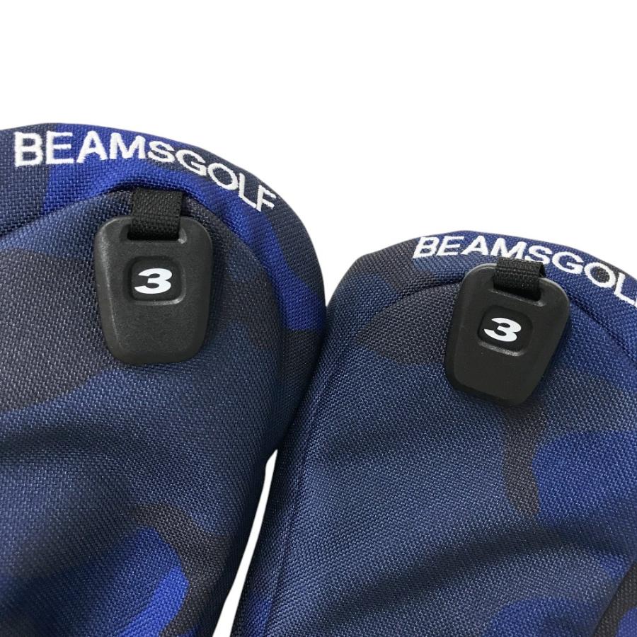 BEAMS GOLF（ビームス ゴルフ） ヘッドカバー 3点セット ロゴ刺繍