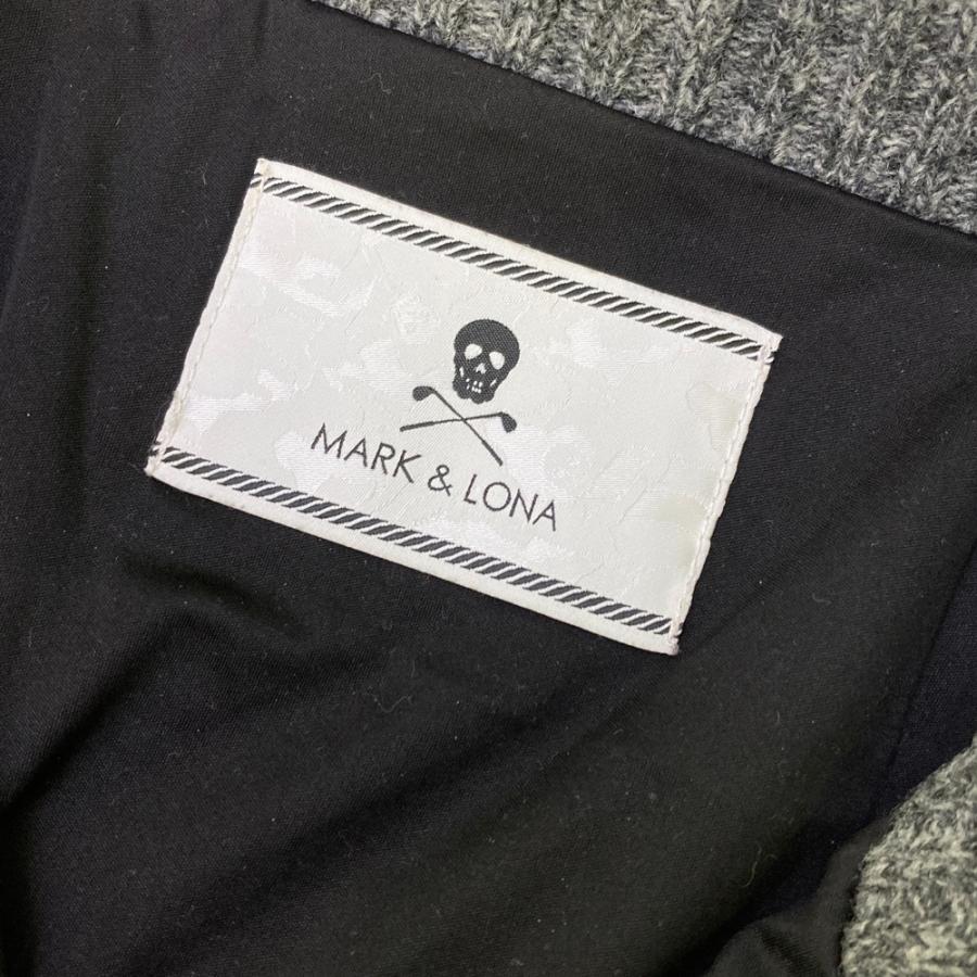 MARK&LONA マークアンドロナ 裏地付 ニット ジップジャケット グレー系