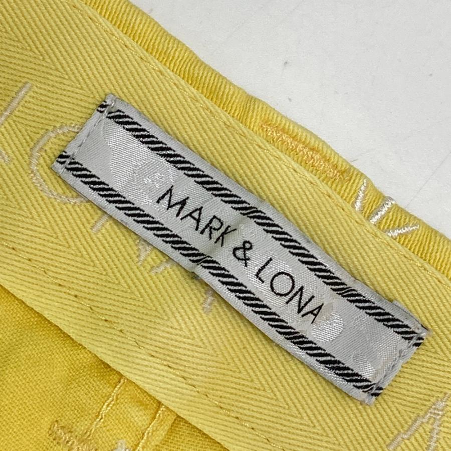 MARK&LONA マークアンドロナ ストレッチパンツ 総柄 イエロー系 S