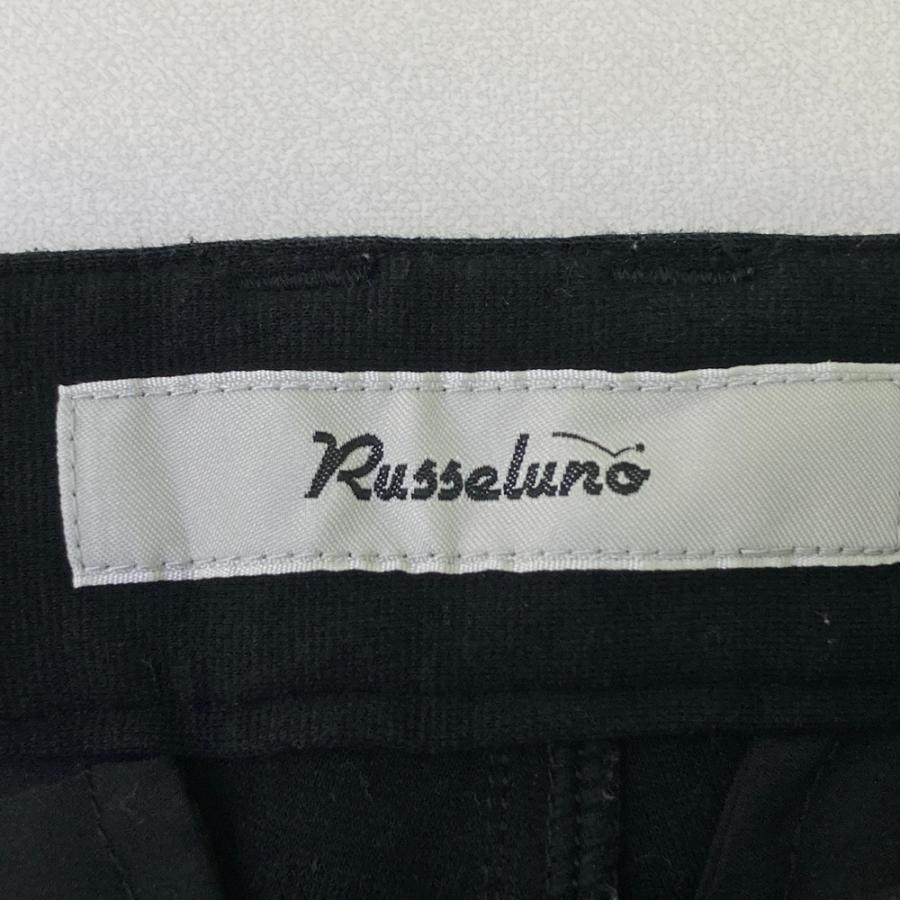 RUSSELUNO ラッセルノ ストレッチパンツ サイドライン ルチャ ブラック