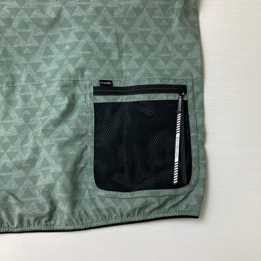 TRAVIS MATHEW トラビスマシュー  長袖 ジップジャケット 総柄 グリーン系 L ゴルフウェア メンズ_4