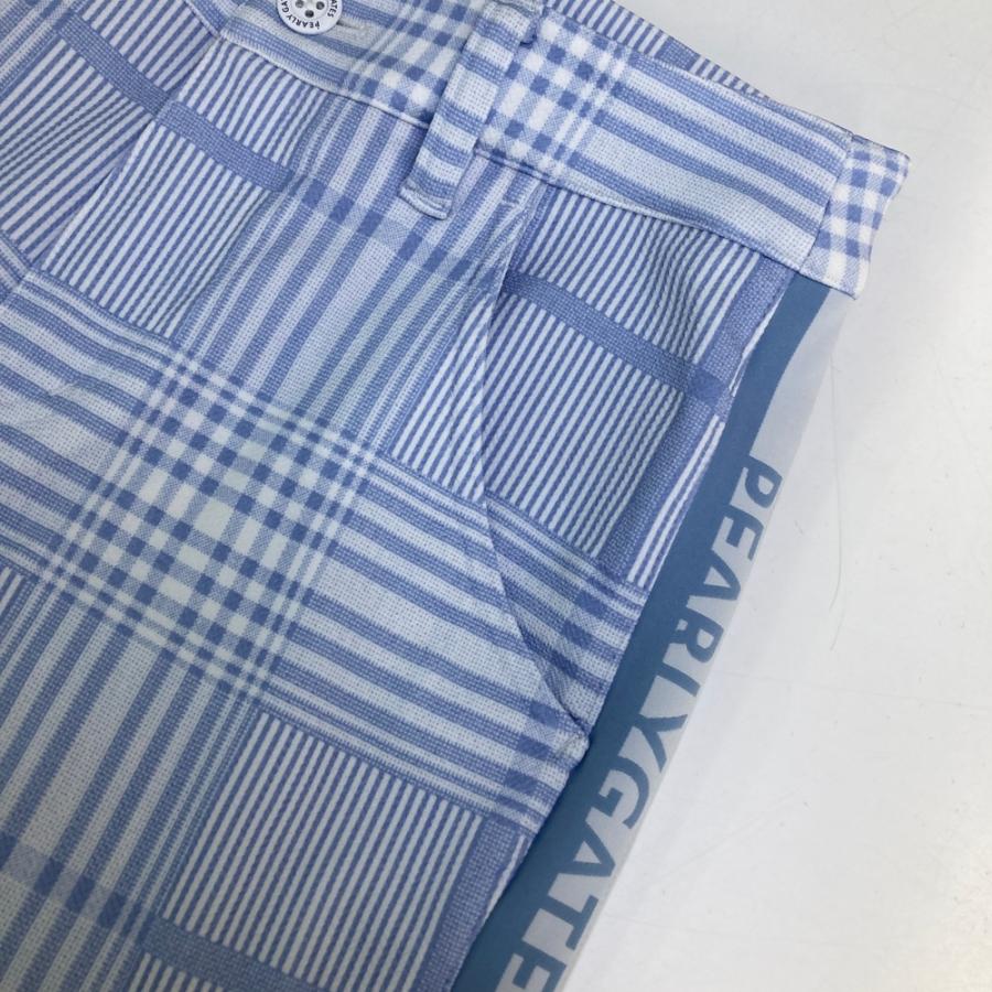 PEARLY GATES パーリーゲイツ 2025年モデル ロングパンツ チェック柄 ブルー系 0 ゴルフウェア レディースの画像